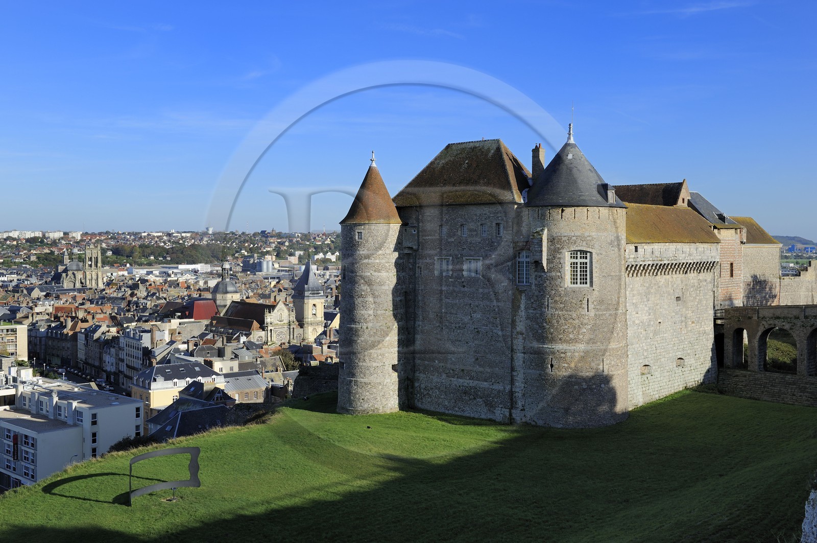 France, Seine-Maritime, Dieppe, the Castle-museum dominates the city