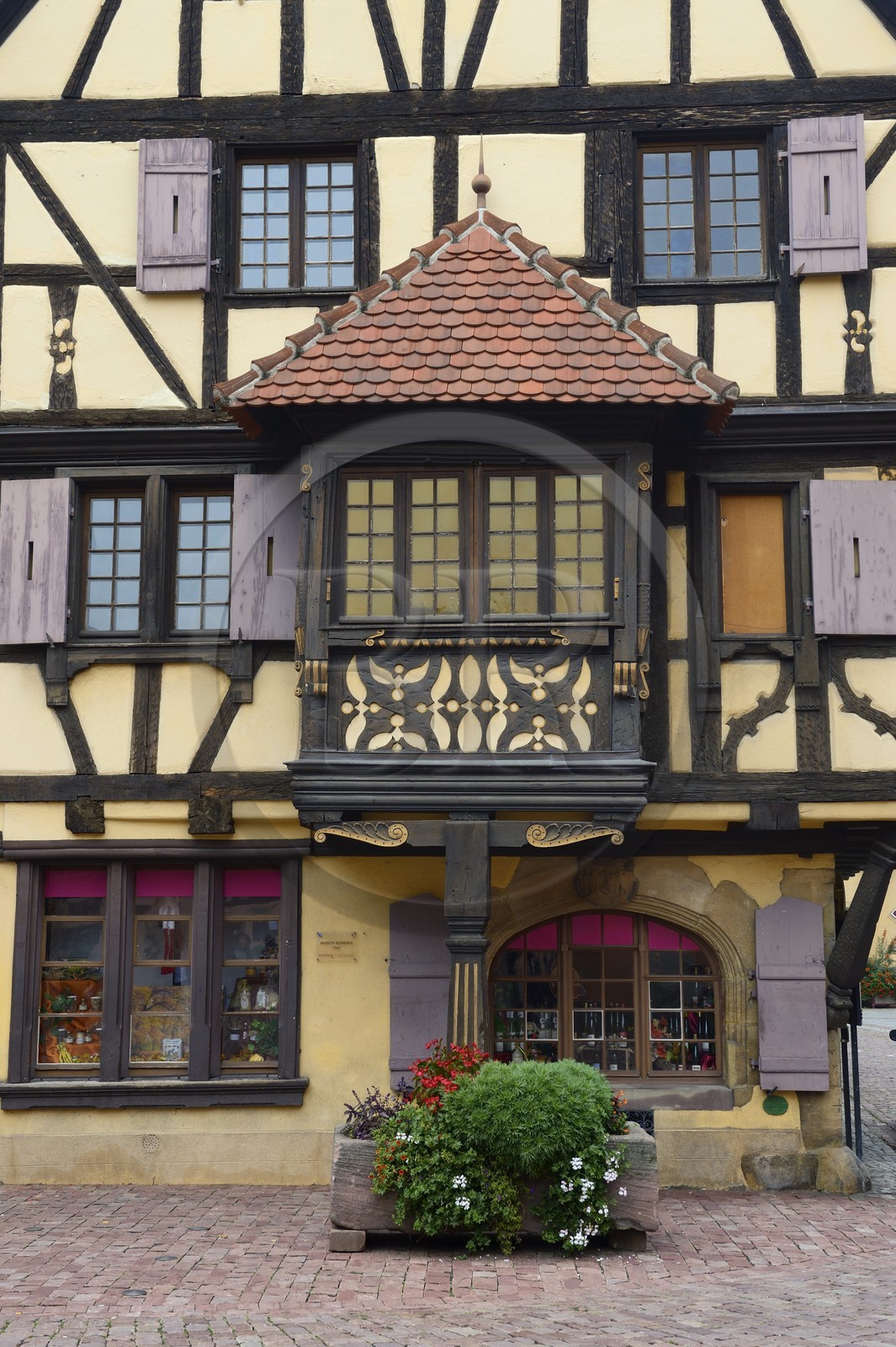 France, Haut-Rhin (68), Route des Vins d'Alsace, Turckheim, la maison Schiehle (1567)