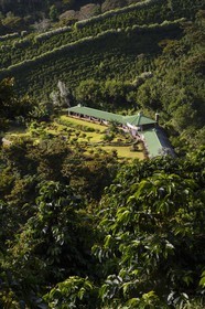 Panama, Chiriqui province, Boquete, the Coffee Plantation Finca Lerida, on the slopes of Volcan Baru, the hotel