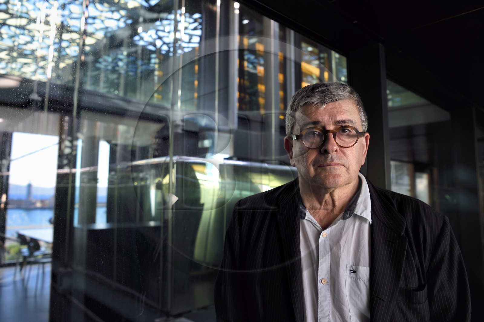 France, Bouches du Rhone, Marseille, MuCEM (Museum of Civilization in Europe and the Mediterranean) by the architects Rudy Ricciotti and R. Carta, its director Jean-François Chougnet