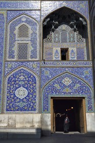 Iran, province d'Ispahan, Ispahan, place naghsh-i jahan aussi connue sous le nom de place Imam Khomeiny, classé Patrimoine Mondial de l'UNESCO, la mosquée du Cheikh Lotfallah (Lotfollah)