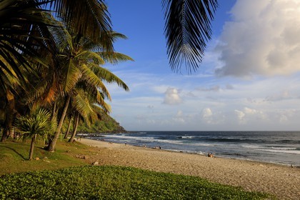 France, île de la Réunion, la côte sud, plage de Grande-Anse