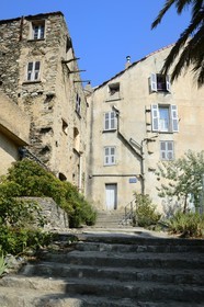 France, Haute Corse, Corte, the old neighbourhood of Calanche in the Ville Haute
