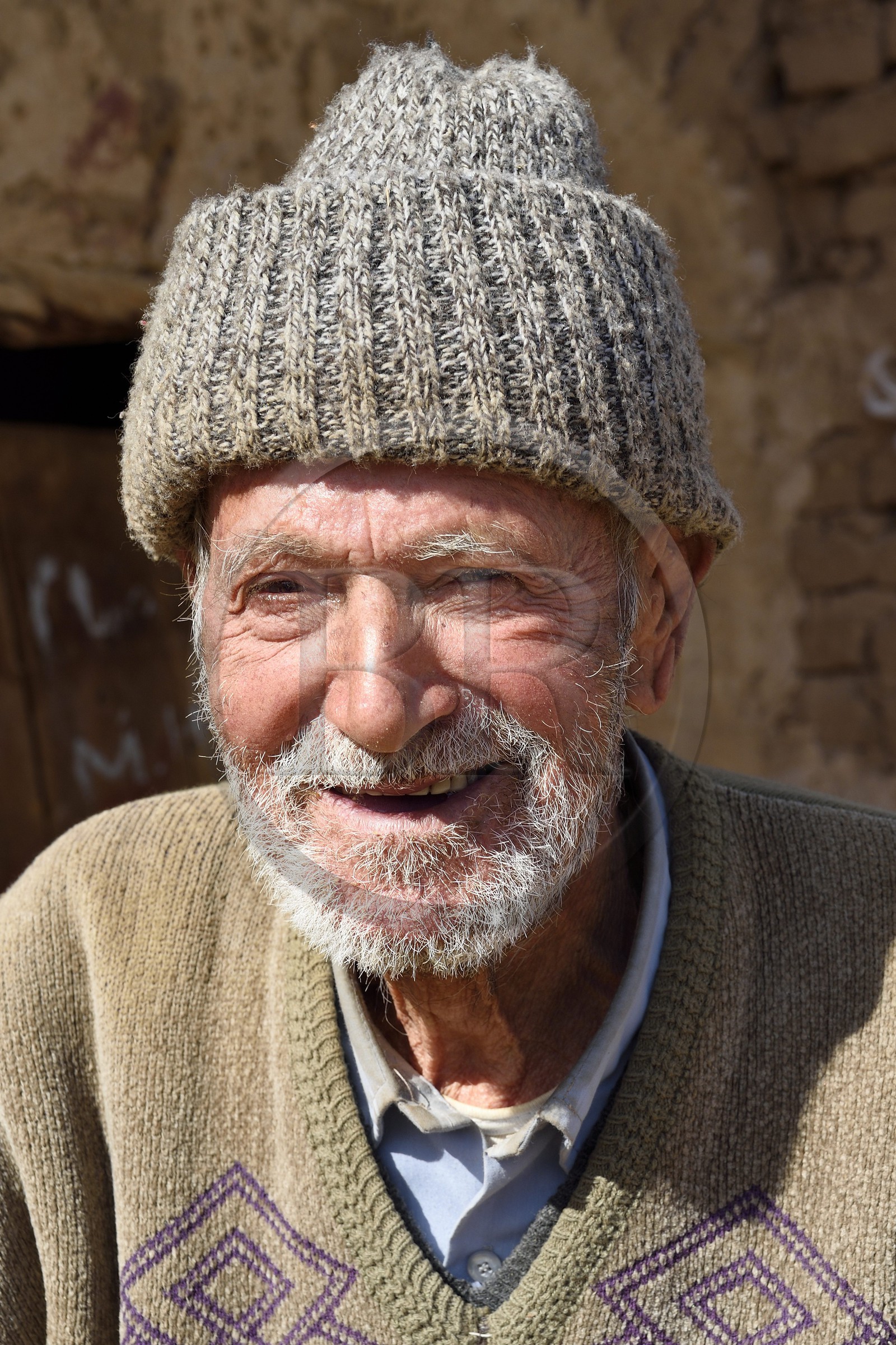 Iran, Province d'Ispahan, désert du Dasht-e Kavir, l'oasis d'Arousan dans la région de Khur et Biabanak, Mohamed Vahab 85 ans