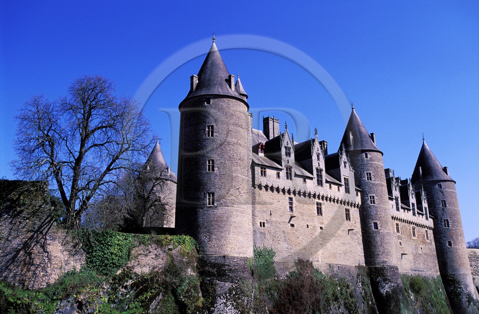 France, Morbihan, Josselin, feudal castle (16th century)