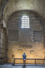 France, Paris, Musée de Cluny - Musée national du Moyen-Age (Middle Ages Museum in the former Hotel de Cluny), Frigidarium of the Cluny thermal baths, Roman and Gaulish collections