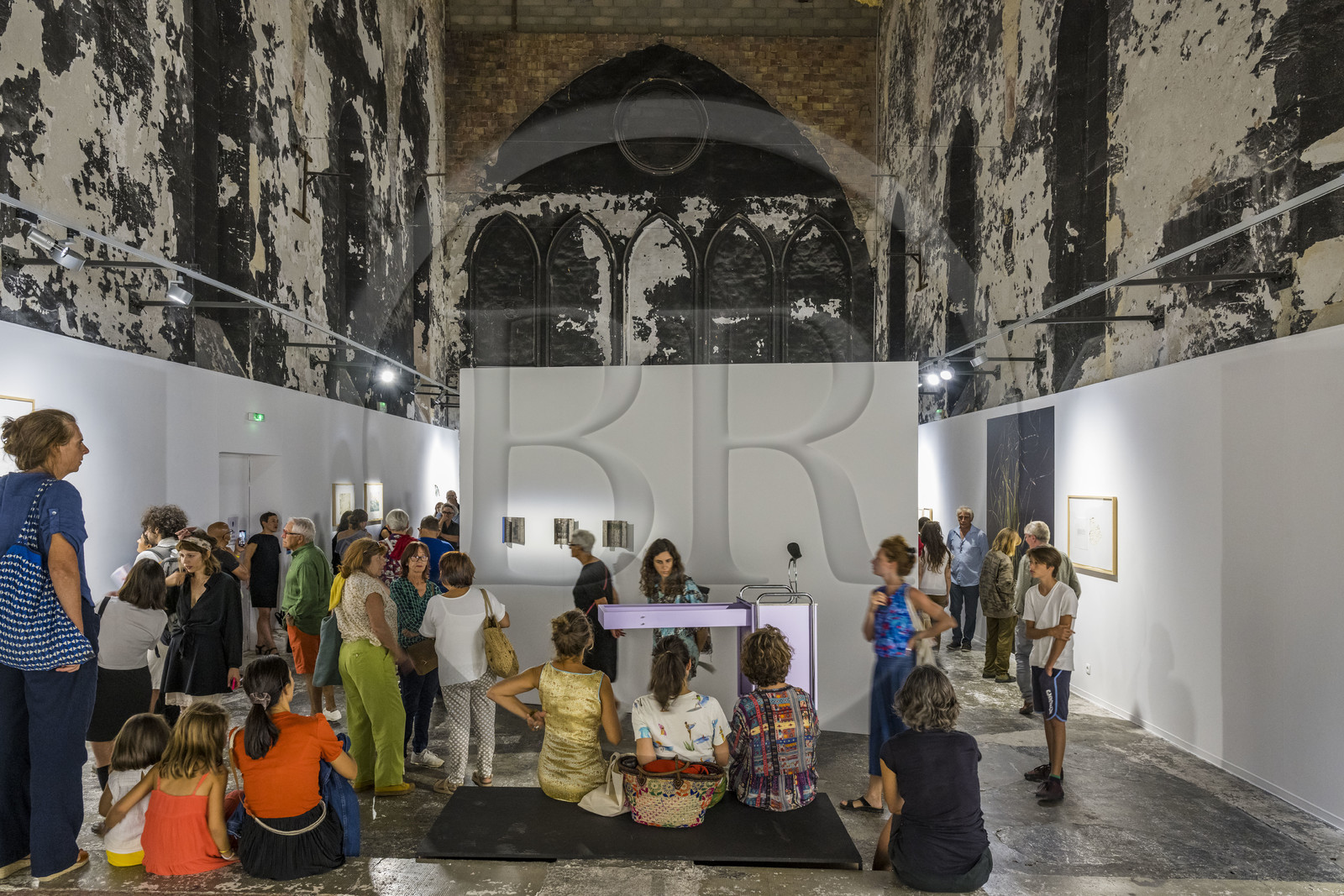 France, Herault, Sete, the Chapelle du Quartier Haut, exhibition during the Sète-Palermo international contemporary art festival