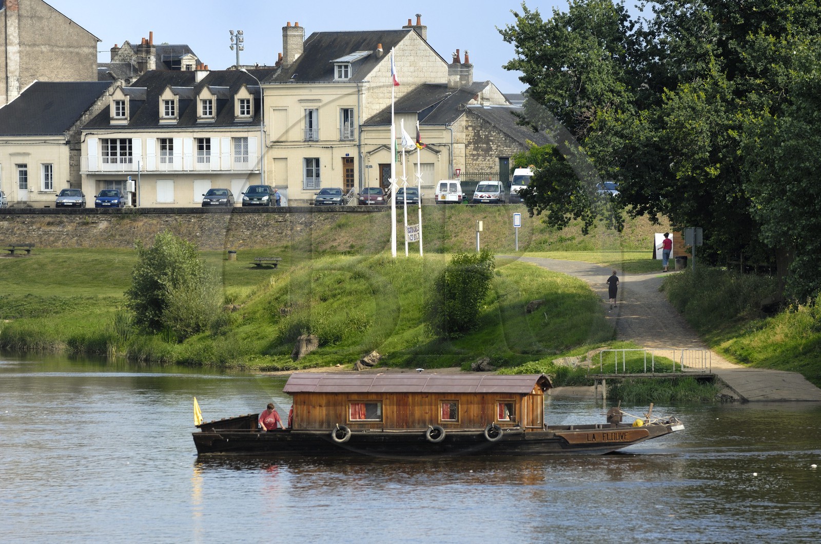France, Indre et Loire (37), Vallée de la Loire classée Patrimoine Mondial de l'UNESCO, Chinon, La Vienne