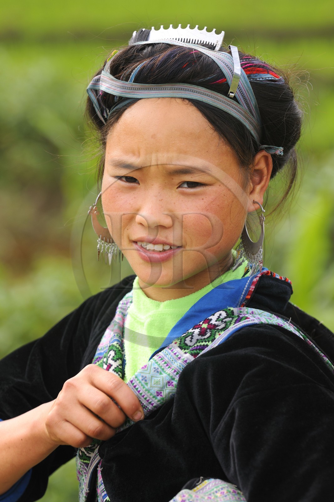 Vietnam, province de Lao Cai, région de Nord-Ouest de Sapa, la minorité Hmong Bleu