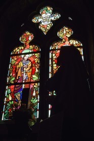 France, Meuse, Etain, St. Martin's Church, stained glass by Jacques Grüber