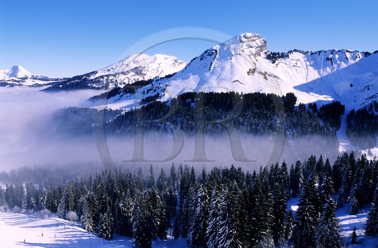 France, Haute-Savoie (74), domaine des portes du soleil, domaine skiable de Morzine