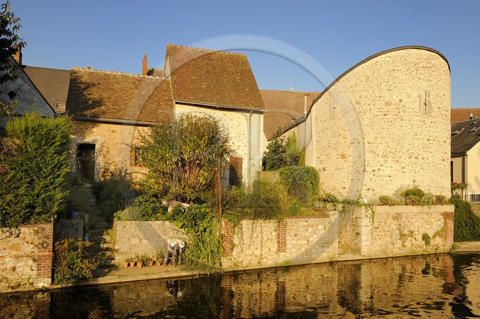 France, Eure-et-Loir (28), Bonneval, le fossé des remparts