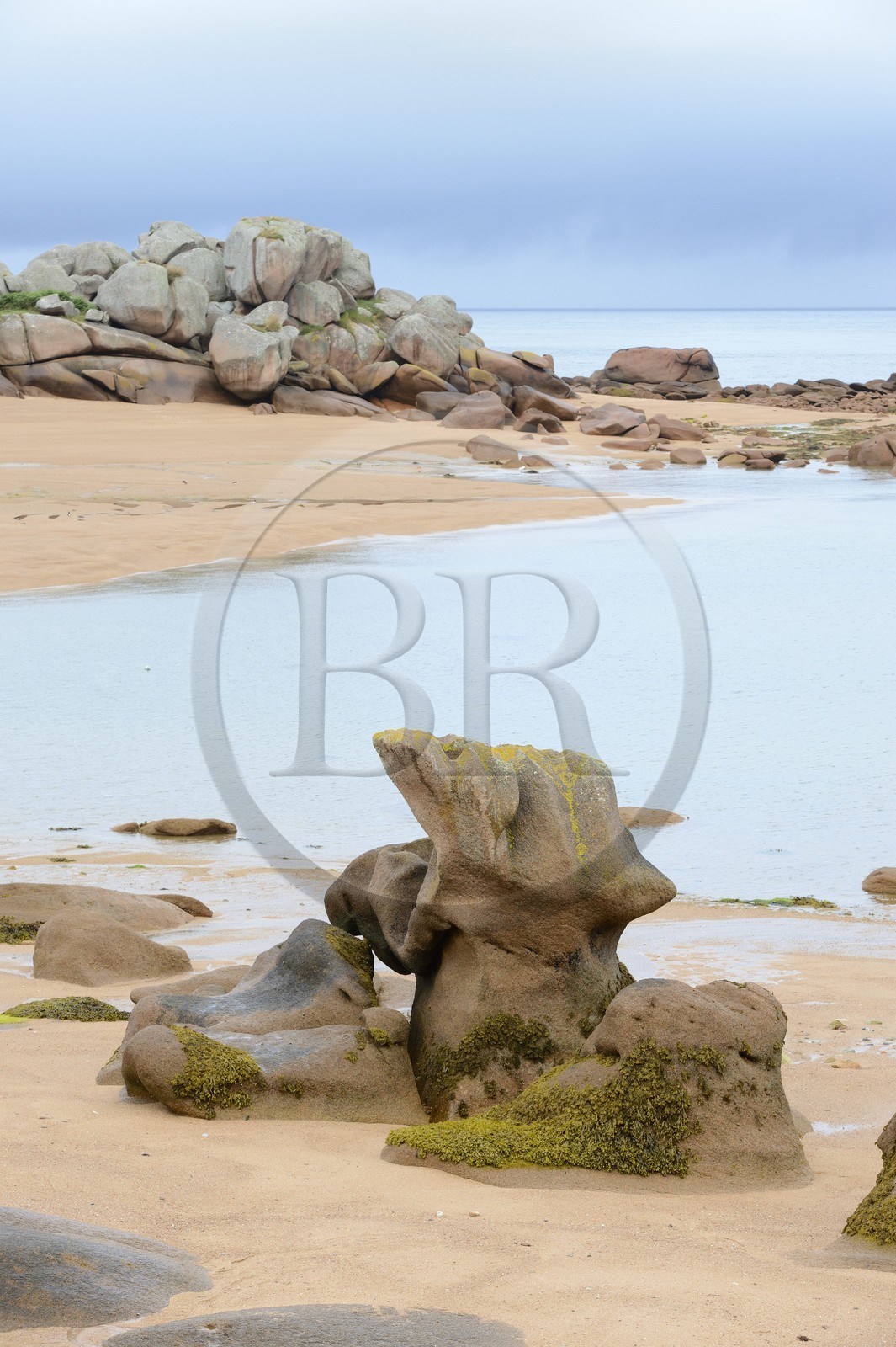 France, Côtes-d'Armor (22), Côte de Granit Rose, Trégastel, l'Ile Renote
