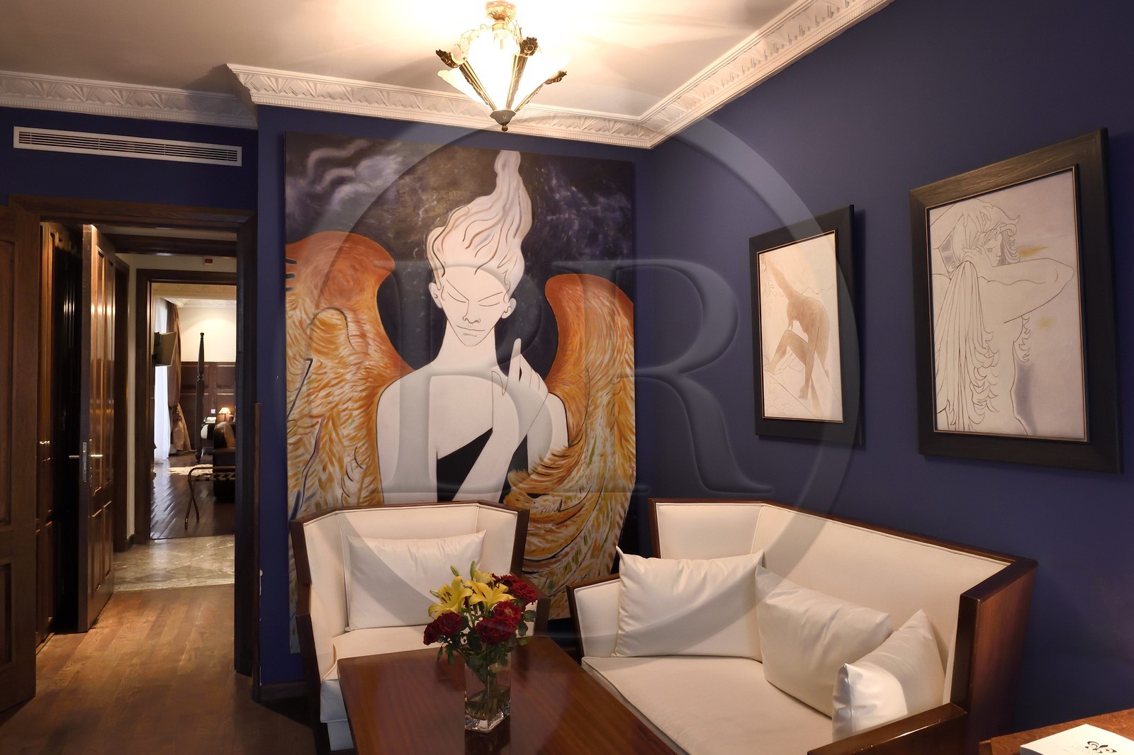 Maroc, Casablanca, Hotel et Spa Le Doge Relais et Chateaux, la suite Jean Cocteau