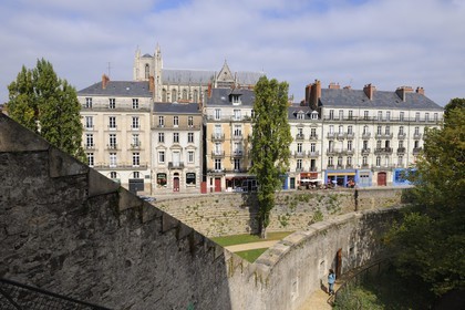 France, Loire-Atlantique (44), Nantes, le château des Ducs de Bretagne, le tour des remparts