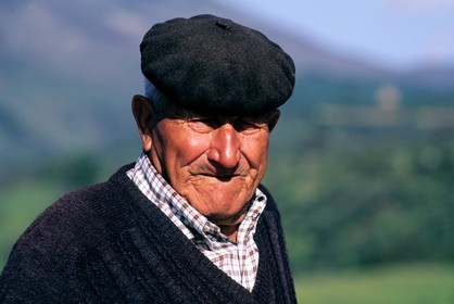 Spain, Estremadura, Guadalupe, portrait of an inhabitant of the town