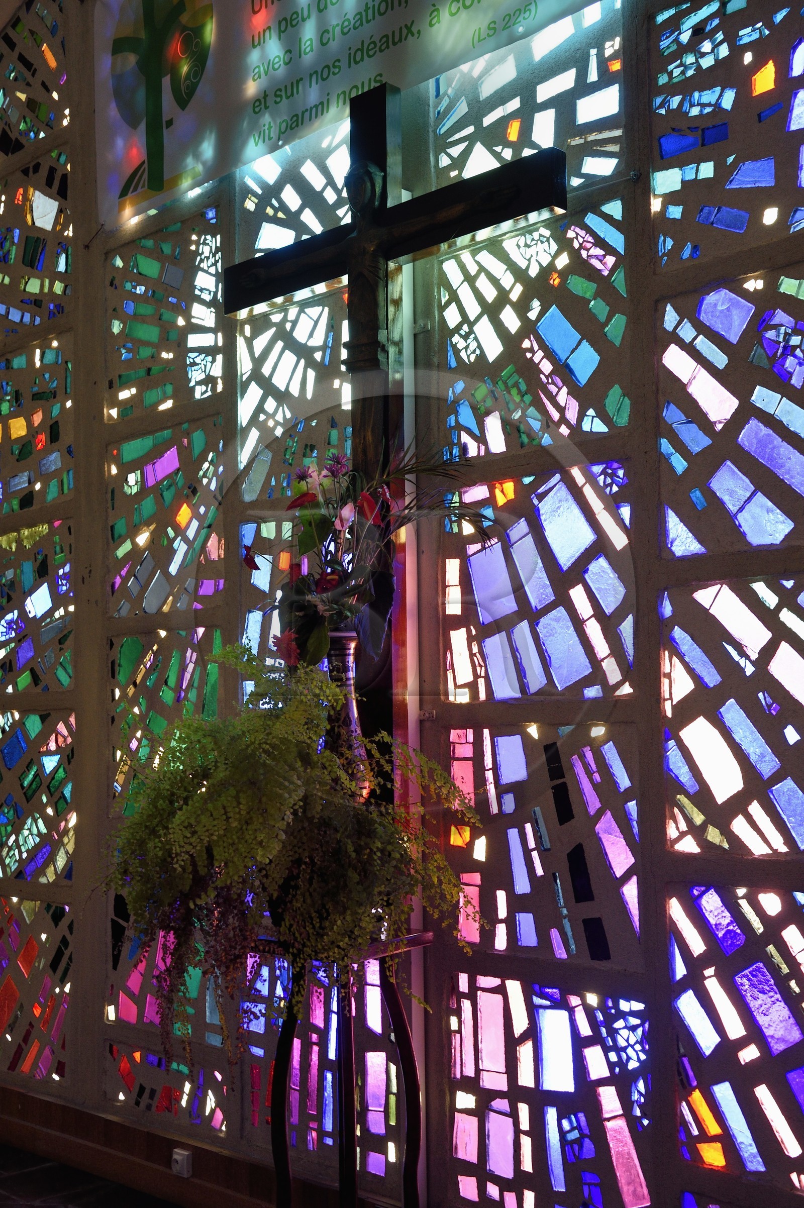 France, Ile de la Reunion, Cirque de Salazie, classé Patrimoine Mondial de l'UNESCO, Hell-Bourg, labellisé les Plus Beaux Villages de France,