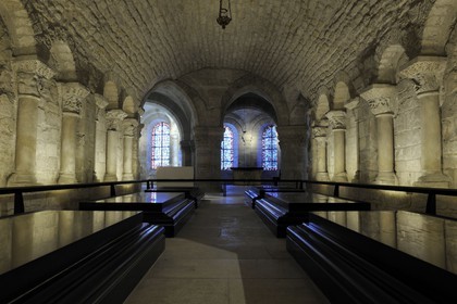 France, Seine-Saint-Denis (93), Saint-Denis, la basilique de Saint-Denis, la crypte, le caveau des Bourbons