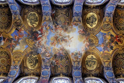 France, Yvelines (78), château de Versailles, classé Patrimoine Mondial de l'UNESCO, la Chapelle Royale, la voûte de la chapelle