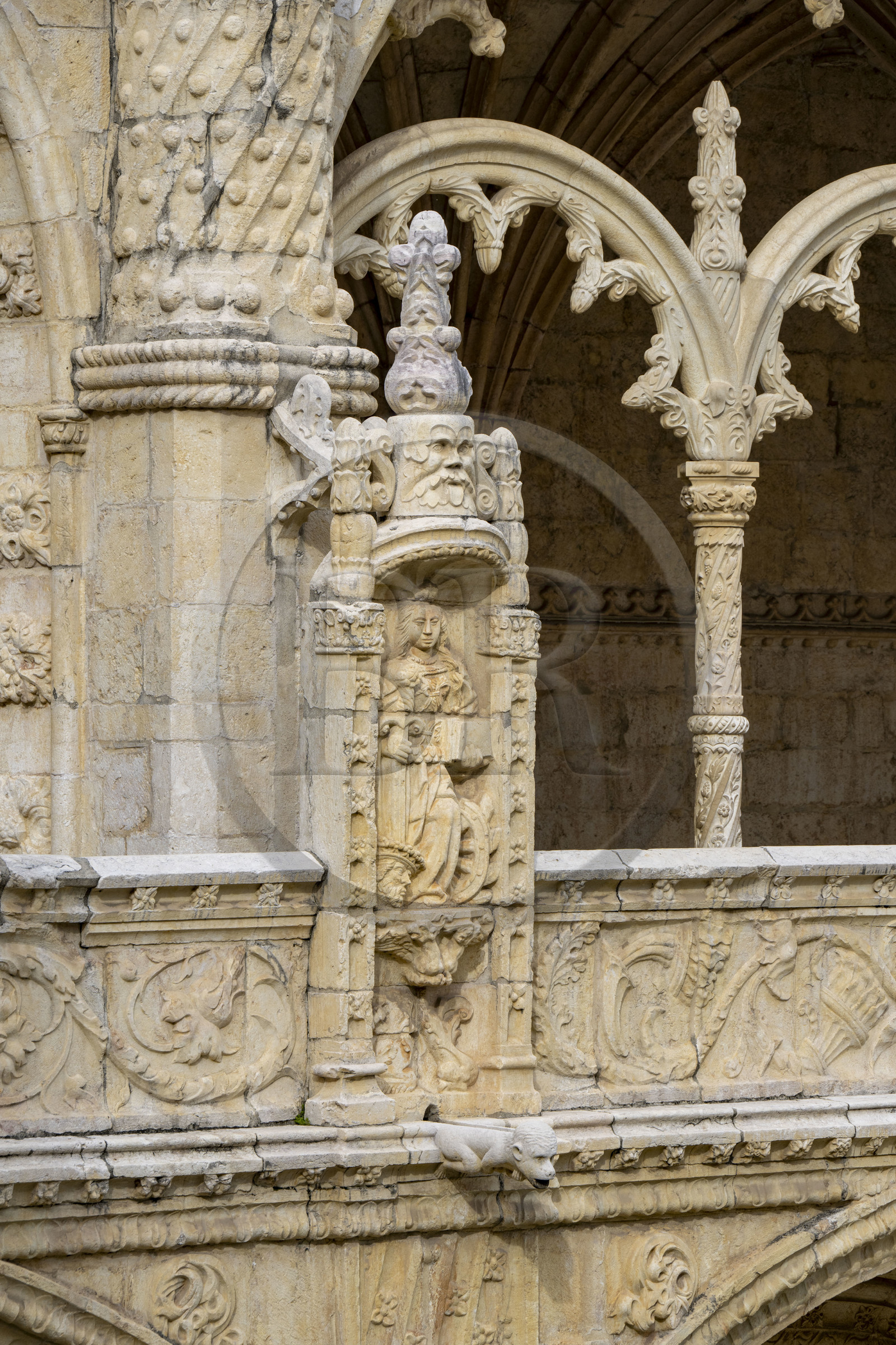Portugal, Lisbonne, Bélem, Monastere des Hiéronymites (Mosteiro dos Jerónimos), classé Patrimoine Mondial de l'UNESCO, le cloitre