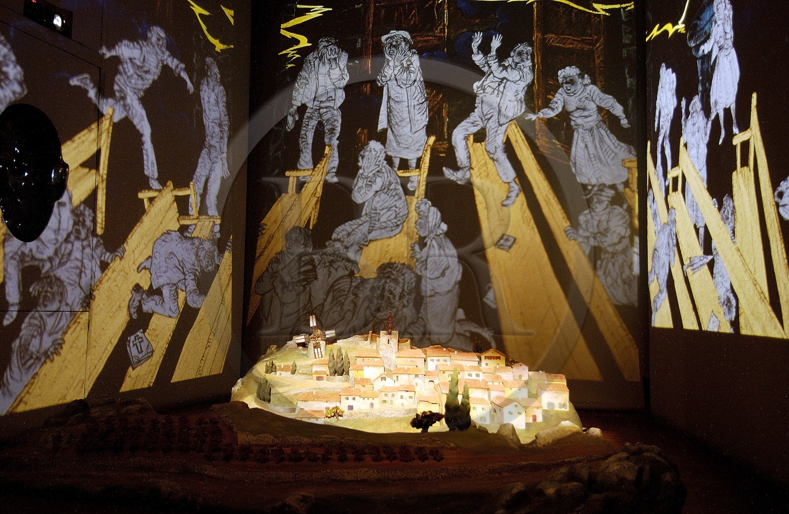 France, Aude (11), spectacle du sermon du cur