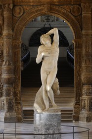 France, Paris (75), Musée du Louvre, salle Michel-Ange, le Captif ou Esclave mourrant de Michel-Ange