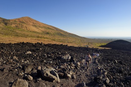 Nicaragua, région de Leon, Volcan Cerro Negro dans la cordillère des Maribios (ou Marrabios)