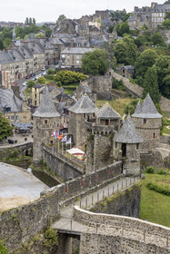 France, Ille-et-Vilaine, Fougeres, the 12th century fortified castle