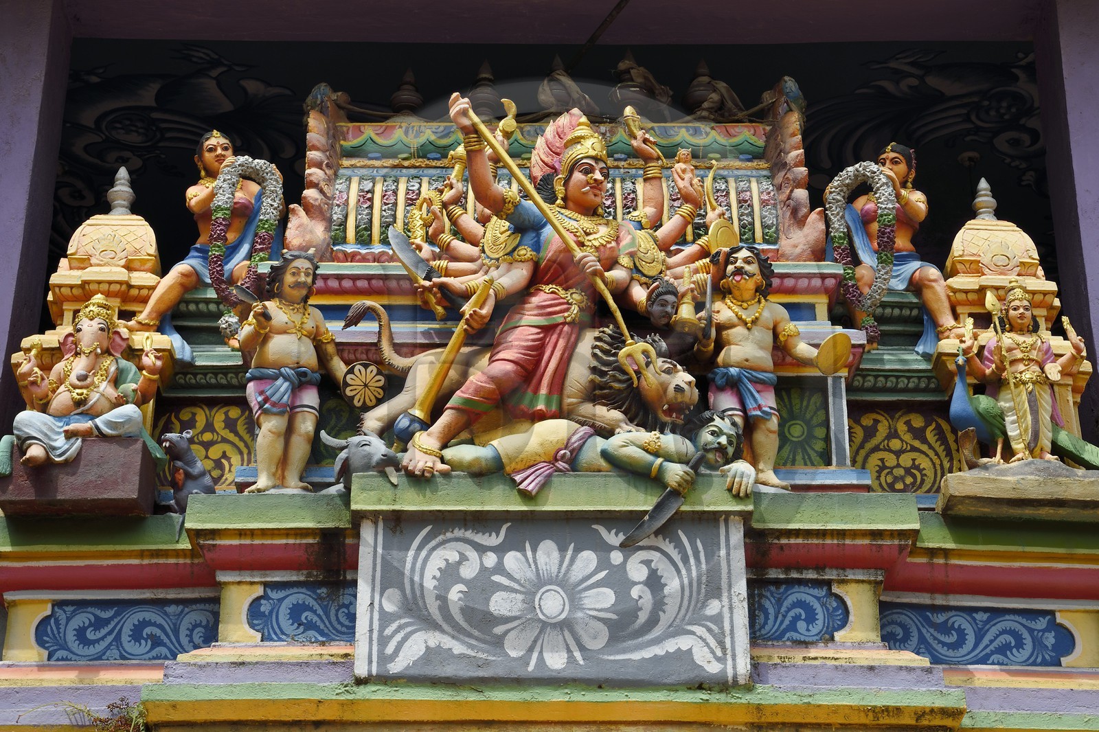 Sri Lanka, Province du Centre, Matale, temple hindou Sri Muthumariamman