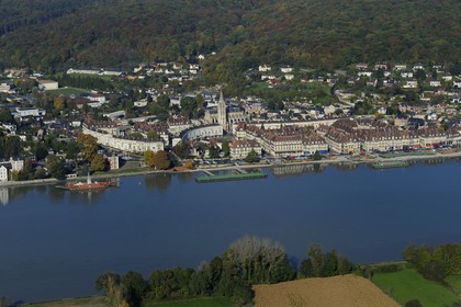 France, Seine-Maritime (76), Caudebec-en-Caux (vue aérienne)
