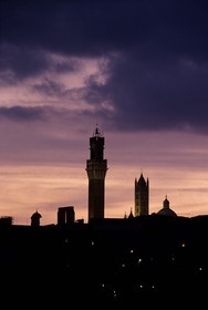 Italy, Tuscany, Siena, the Mangia tower