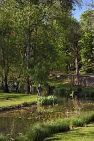 France, Charente (16), Bourg-Charente, peche à la mouche