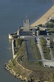 France, Charente-Maritime (17), Fouras, Fort Vauban avec donjon 12è s. (vue aérienne)