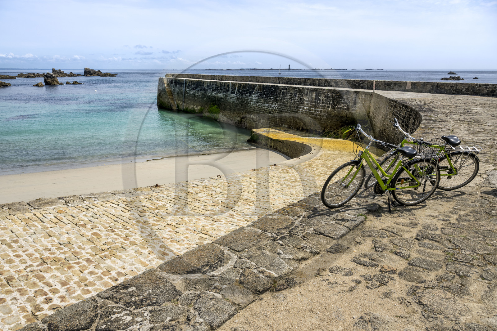 France, Finistère (29), Mer d'Iroise, Ile d'Ouessant, Port d'Arlan