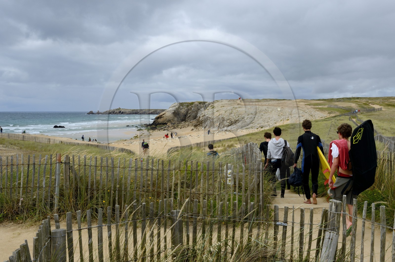 France, Morbihan (56), Presqu'île de Quiberon, la côte sauvage