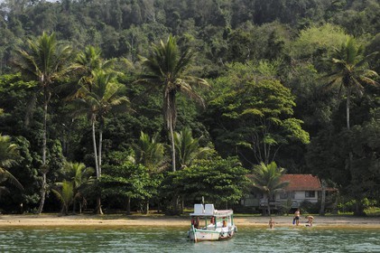 Brazil, Rio de Janeiro State, beach of the Paraty Bay