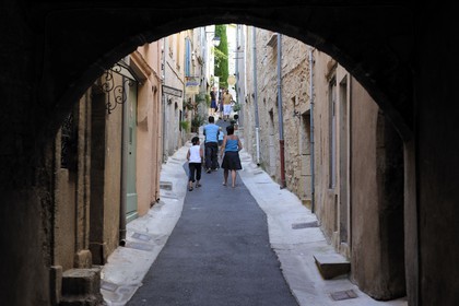France, Hérault (34), Pézenas, vieille ville, rue des Litanies dans l'ancien ghetto juif au Moyen-Age