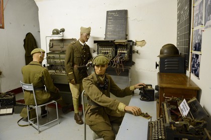 France, Moselle (57), Veckring, Ligne Maginot, forteresse du Hackenberg, salle des transmissions
