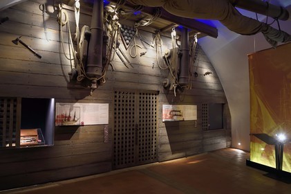 France, Var, Saint-Tropez, 16th century citadel, Museum of St. Tropez Maritime History, room depicting the navy