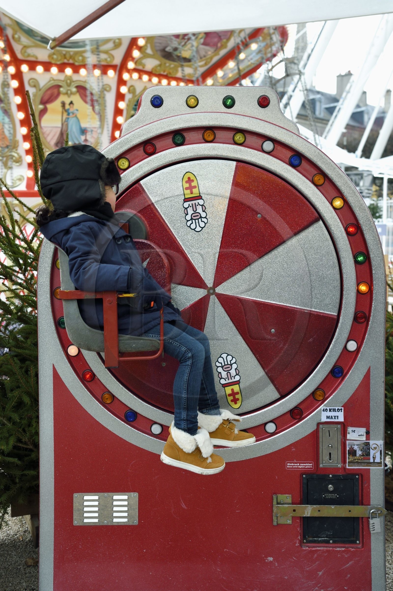 France, Meurthe-et-Moselle, Nancy, Village de la Marmaille on the Place de la Carrière, games for young and old on the occasion of the Saint-Nicolas festival