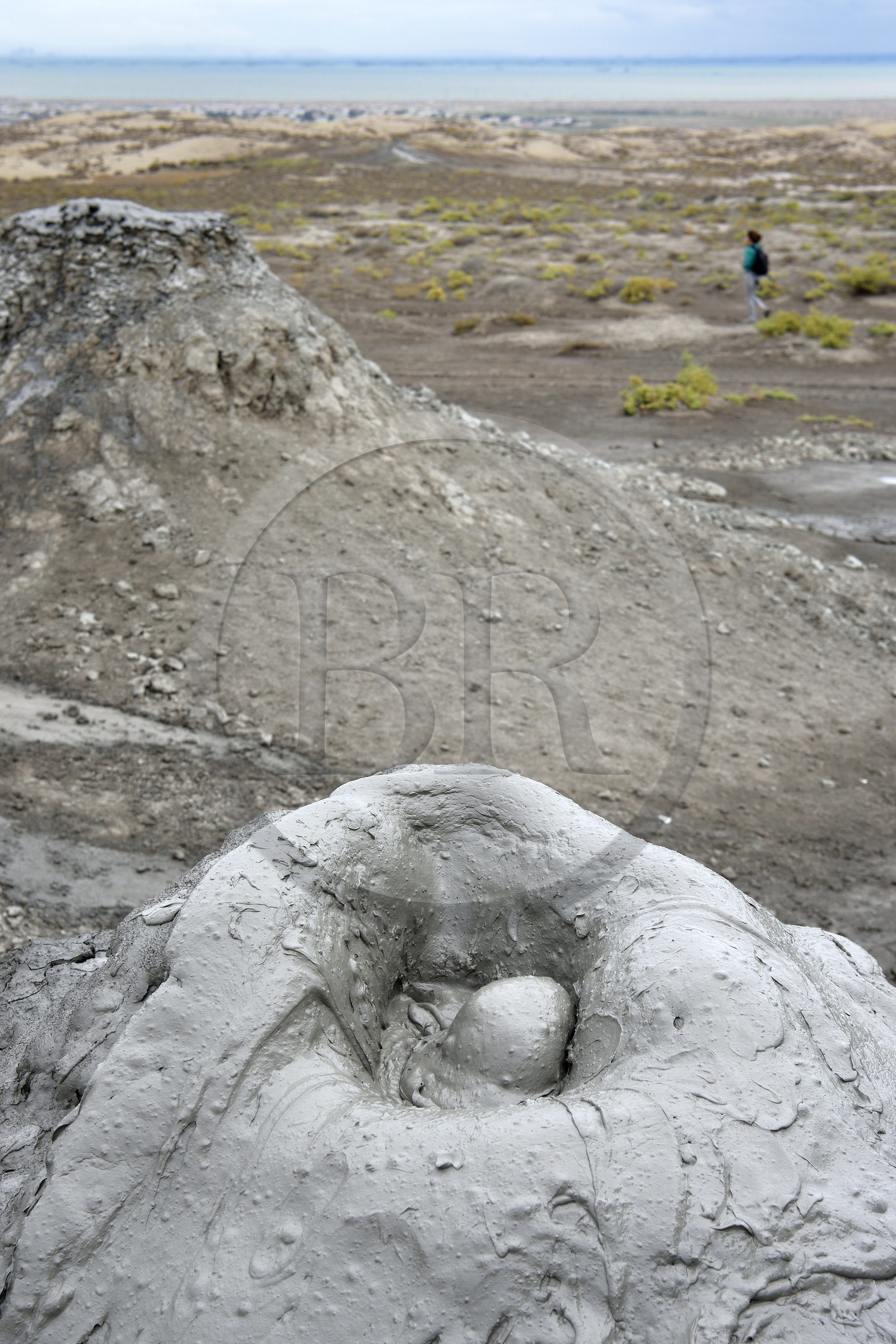 Azerbaïdjan, Gobustan, Parc national de Gobustan, volcans de boue