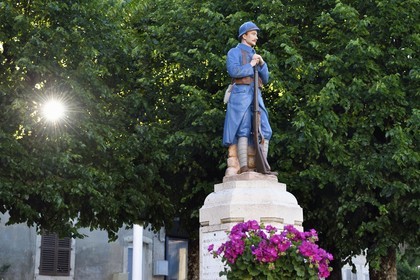 France, Meuse (55), Parc régional de Lorraine, Cotes de Meuse, Saint-Maurice-sous-les-Côtes, monument aux Morts de la première Guerre Mondiale