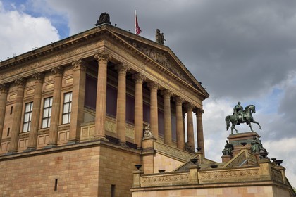 Allemagne, Berlin, l'Ile aux musées, classée Patrimoine Mondial de l'UNESCO, la Alte Nationalgalerie