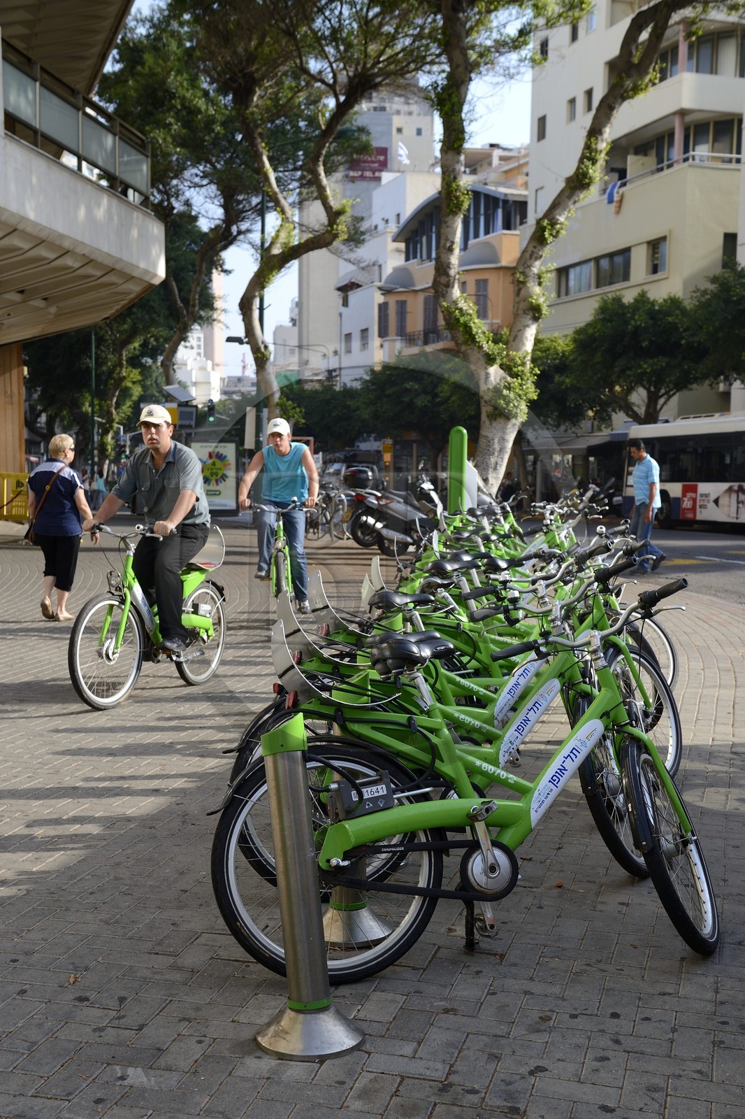 Israel, Tel Aviv, le Telofan location de velos en libre service