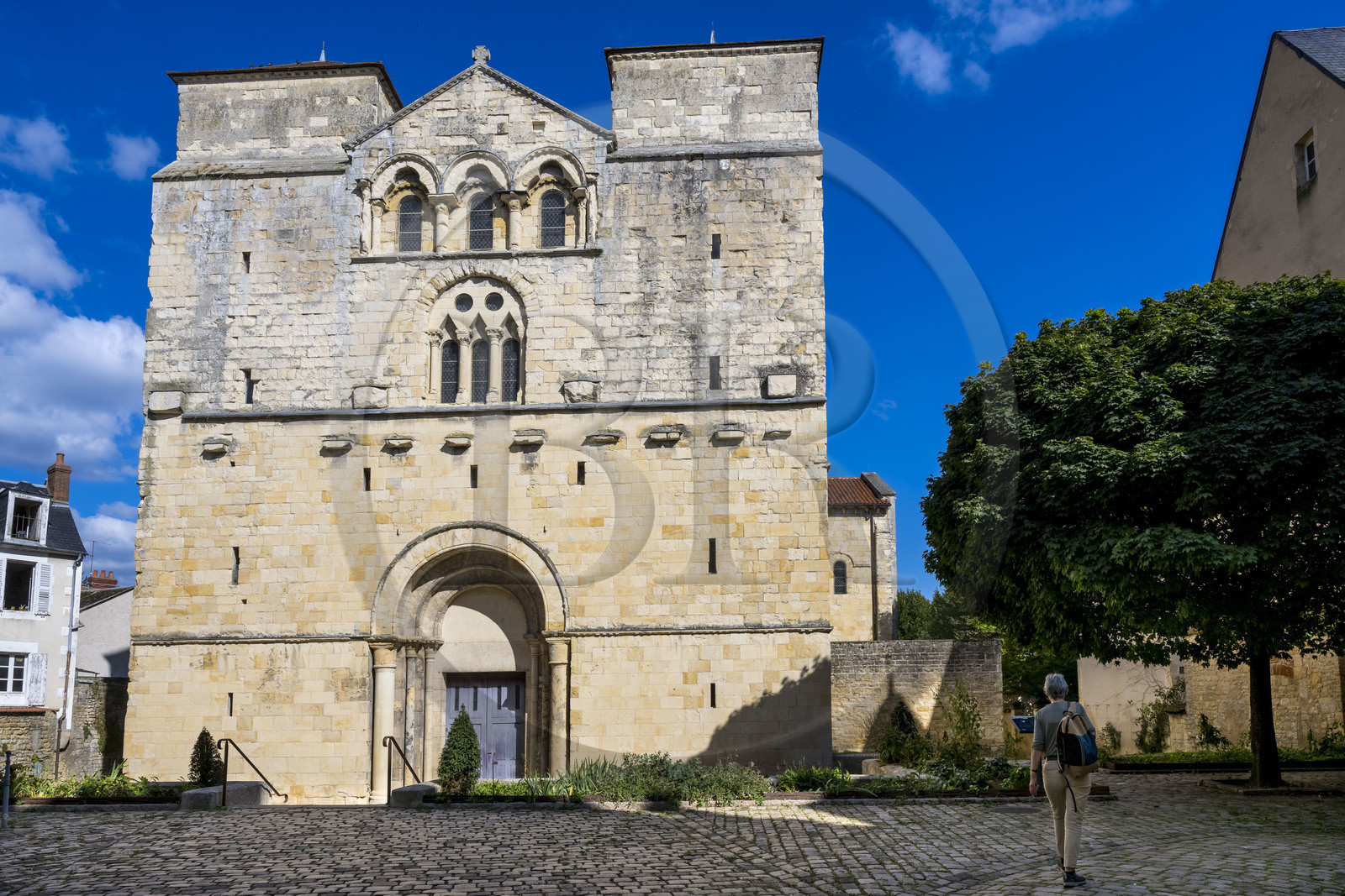 France, Nièvre (58), Nevers, église Saint-Etienne du XIIe siècle