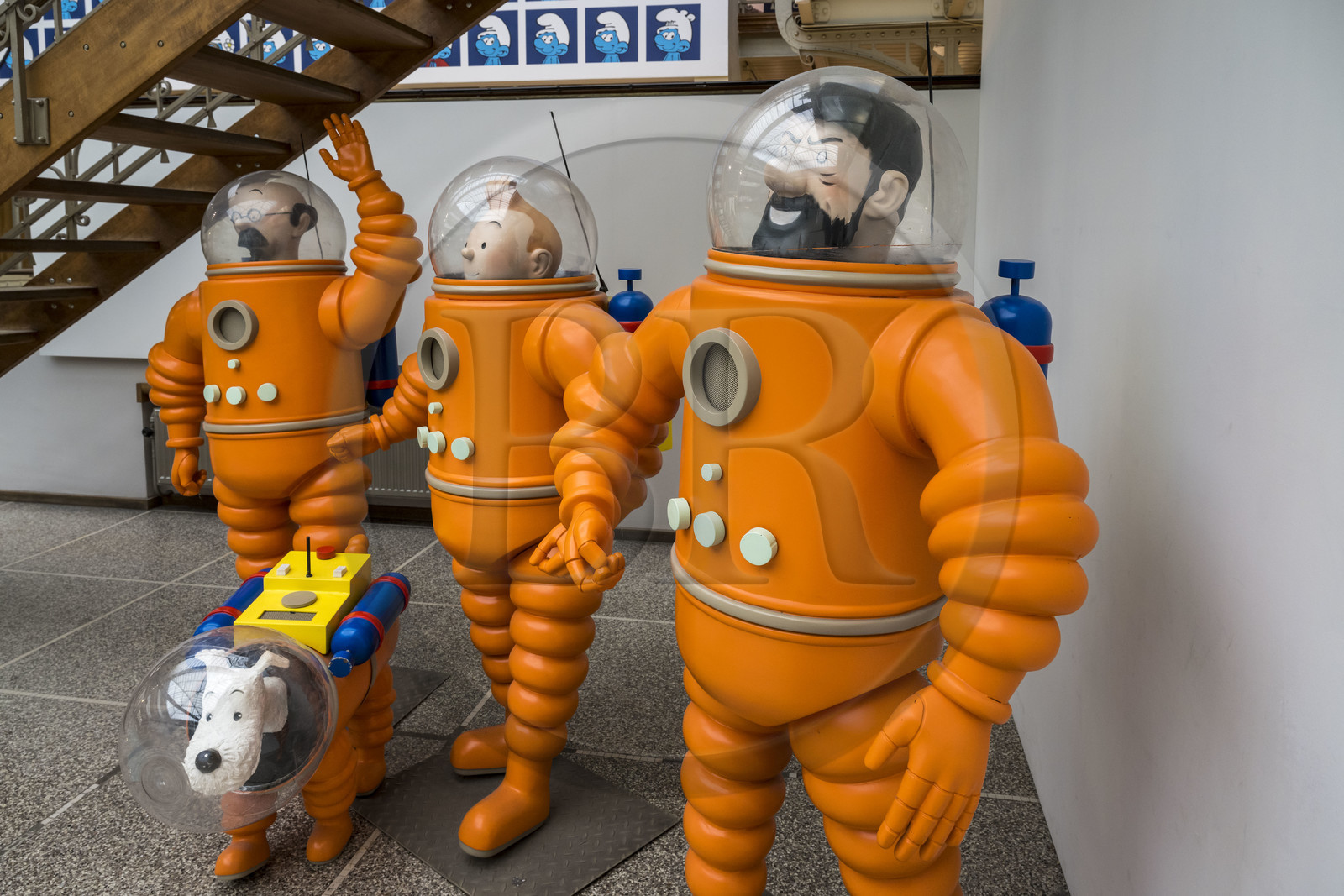 Belgique, Bruxelles, Centre belge de la bande dessinée (Musée de la BD) installé dans un batiment Art nouveau conçu par Victor Horta en 1906