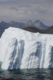 Groenland, fjord de Nanortalik au sud du pays, icebergs
