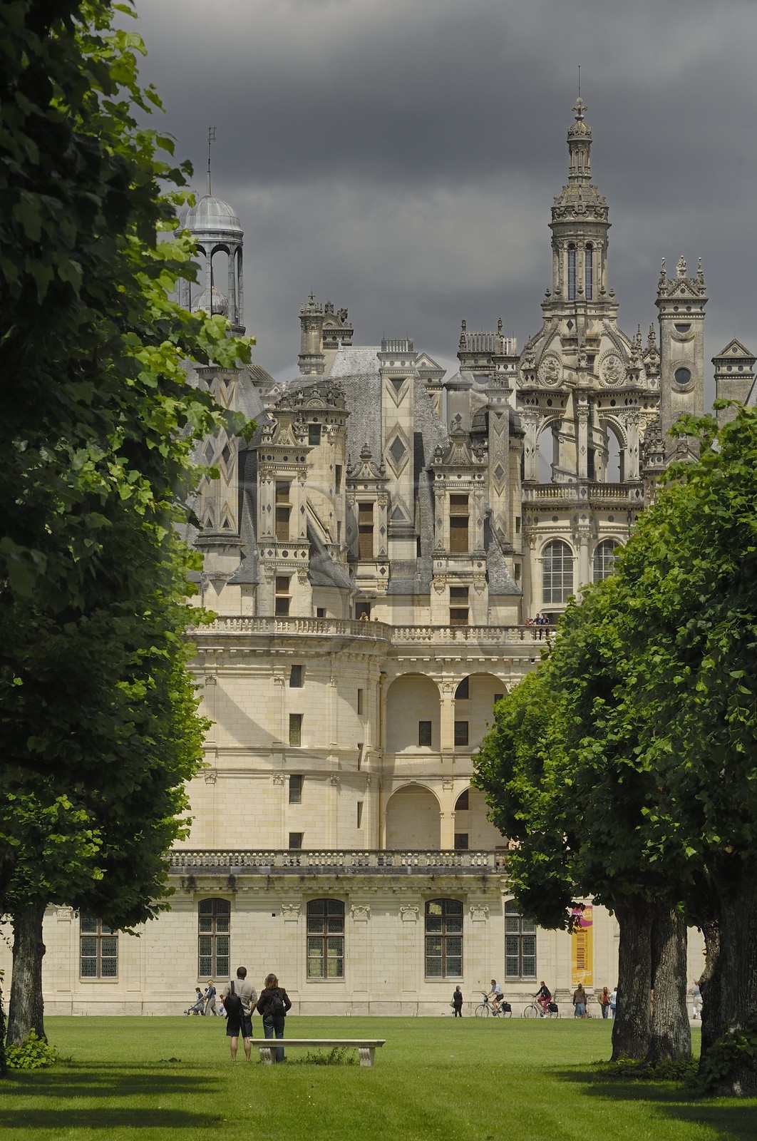 France, Loir et Cher (41), Vallée de la Loire classée Patrimoine Mondial de l' UNESCO, château de Chambord