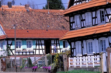 France, Bas-Rhin (67), Hunspach, labellisé Les Plus Beaux Villages de France