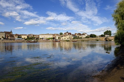France, Dordogne (24), Bergerac, le Vieux Bergerac et les rives de la Dordogne
